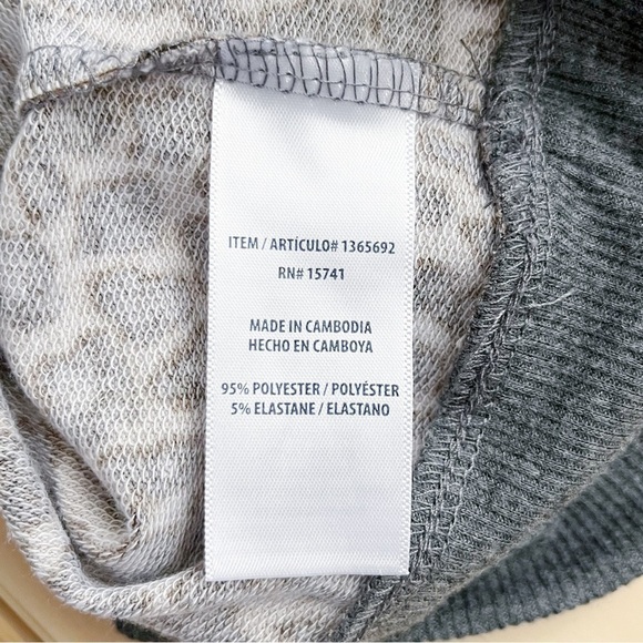 Splendid Leopard Print Crewneck Pullover Sweater in Tan & Brown, Size XL - Picture 9 of 10